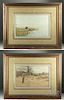 Pair of A.B. Frost Shooting Pictures Chromolithographs