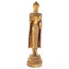 PrÌncipe Siddharta Gautama (Buda). Origen oriental. Siglo XX. Elaborado pasta. Con esmalte dorado y simulantes de colores.