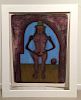 Tamayo,    Rufino,  Mexican 1899-1991,"FEMME AU COLLANT ROSE (WOMAN IN PINK TIGHTS)" from the "Mujers" suite,  P-116