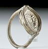 Roman Silver Ring w/ Head of Medusa in Relief