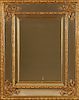 A FRENCH GILT WOOR MIRROR