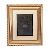 Cristo crucificado. México, finales del siglo XIX. Óleo sobre tela. Proviene de la colección de Chucho Reyes. 34 x 25 cm