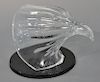 Steuben crystal "Soaring Eagle" by Paul Schulze, signed: Steuben, in original box. height 7 1/4 inches
