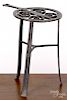 Wrought iron kettle stand