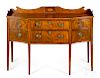 Delicate New England Federal mahogany sideboard