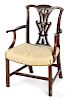 George III mahogany armchair