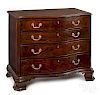 Philadelphia Chippendale mahogany serpentine chest