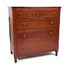 Country Sheraton Chest of Drawers in Cherry