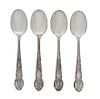Four American Silver Serving Spoons, Tiffany & Co., New York, NY, 20th Century, in the Renaissance pattern