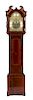 A Scottish Mahogany Tall Case Clcok Height 88 x width 18 1/2 x depth 9 1/4 inches.