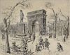 SLOAN, John. Etching. "Sculpture in the Square".