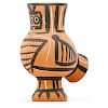 PABLO PICASSO; MADOURA Vase, "Mat Wood Owl"