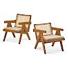 PIERRE JEANNERET Two lounge chairs