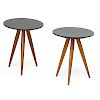 PHIL POWELL Pair of side tables