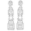 5.0ct TW Diamond and 18K Gold Earrings