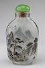 Antique Interior Painted Snuff Bottle - Signed