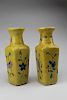 Rare Pair Of Chinese Porcelain Miniature Vases