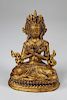 Nepalese/Tibetan Cast Brass Figure Avalokitsvara