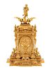 A Louis XV Style Gilt Bronze Mounted Clock Height 30 1/4 inches.