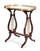 A Louis XVI Style Side Table Height 29 7/8 x width 28 x depth 17 inches.