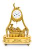 * A Directoire Gilt Bronze Mantel Clock