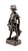 A Continental Bronze Figure Height 20 3/4 inches.