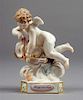 A Meissen Porcelain Figure Height 5 inches.