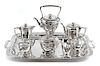 An American Silver Eight-Piece Tea and Coffee Service, Tiffany & Co., New York, First Half 20th Century, Saint Dunstan pattern,
