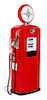 * A Bennett Enameled Gasoline Pump Height 76 inches.