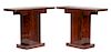 A Pair of Art Deco Style Console Tables Height 32 1/2 x width 43 x depth 15 inches.