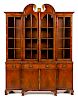 * A George III Mahogany Breakfront Bookcase Height 89 x width 67 x depth 16 inches.