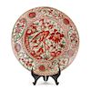A Chinese Porcelain Charger Diameter 14 1/2 inches.