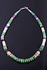 Navajo T Singer Goldcraft Multi Stone Necklace