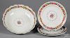 Four Chinese export porcelain plates, etc.