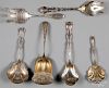 Six Victorian sterling silver serving utensils