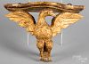 Carved and gilded eagle wall shelf