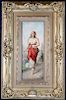 19th C. European Woman in Landscape, Signed