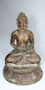 Antique Mixed Metal Seated Buddha