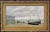 French School, 19th C. Coastal Scene w/ Figures