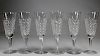(6) Signed Waterford Champagne Flutes