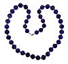 14k Gold Amethyst Bead Necklace 