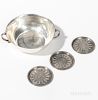 Four Pieces of Georg Jensen Sterling Silver Tableware