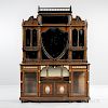 Louis XVI-style Ebonized and Painted Ormolu-mounted Display Cabinet
