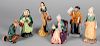 Collection of six Royal Doulton figures