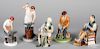 Collection of five Royal Doulton figures