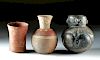 Lot of 3 Ancient Peruvian Pottery Vessels