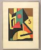 Geometric Framed Lithograph Signed Kasson - No Reserve