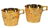Pair of Greek Gilt Sterling Lalaounis Cups