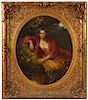 Signed Oil Painting in Ornate Gilt Frame