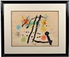 Joan Miro Color Lithograph on Paper